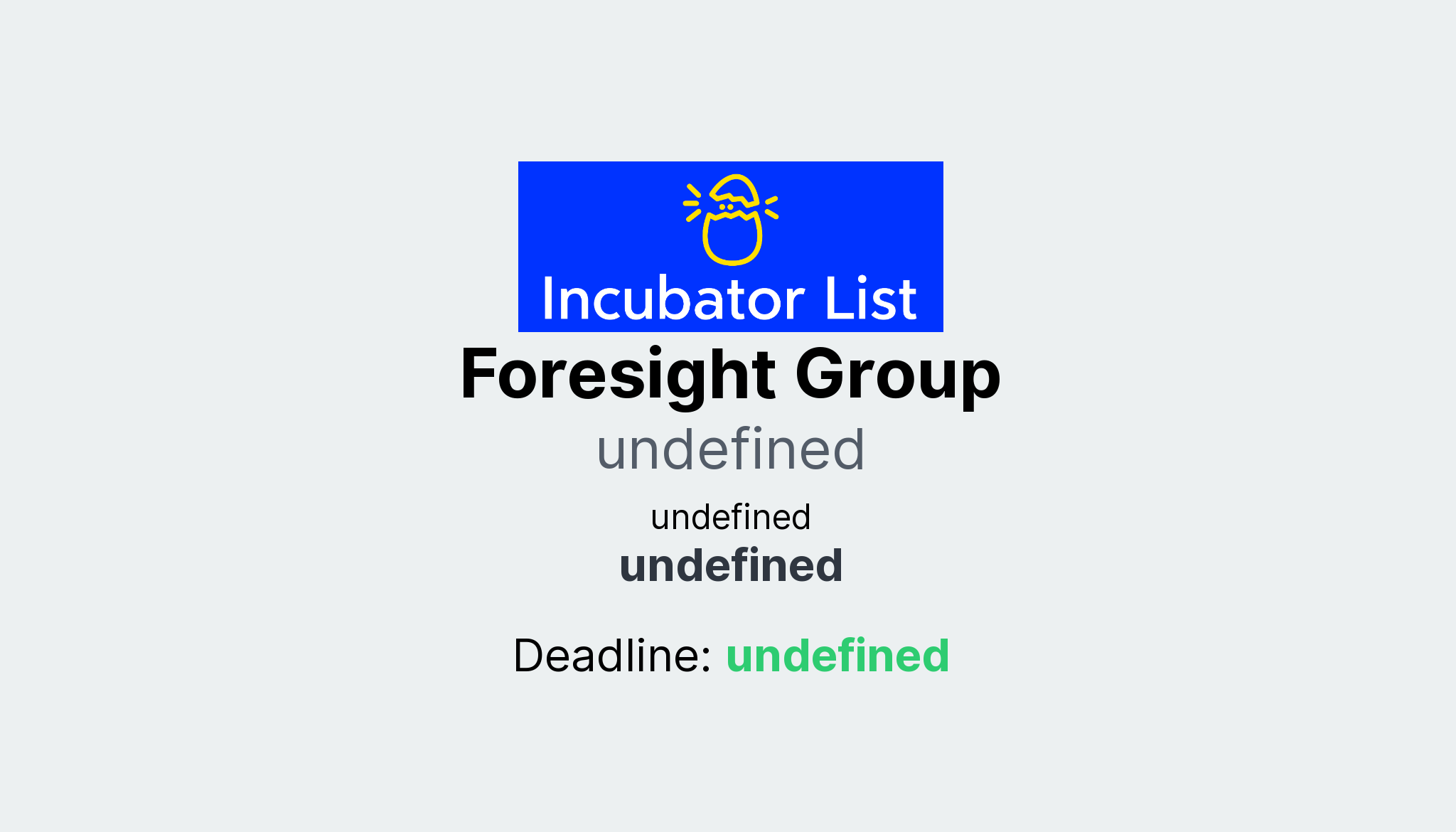 Foresight Group Key Information
